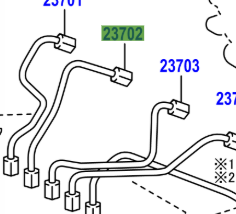 Toyota Verso 2009-2017 Injection Pipe Sub-Assy NO.2