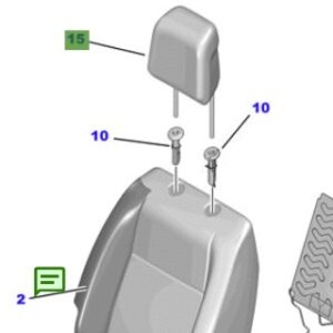 Toyota Proace Verso (2016) Complete Front Head Restraint