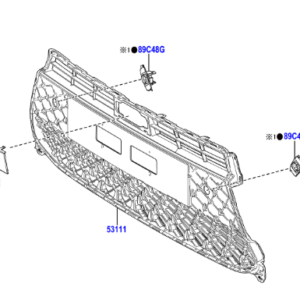 Toyota Aygo X 2022-2023 Radiator Grille, NO.1 Seal