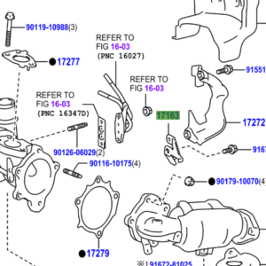 Toyota Auris 2015-2018 Heat Insulator No.1 Bracket
