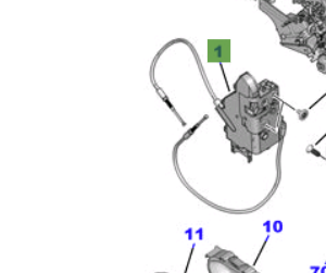 Toyota Proace (2013-2016) Hinged Rear Door Lock (R/H)