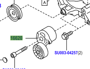 Toyota GT86 2016-2023 Auxiliary Belt Tensioner