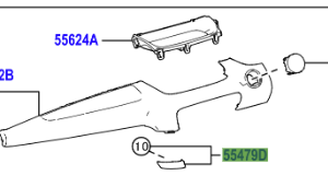 Toyota Yaris 2020-2024 Dashboard Trim