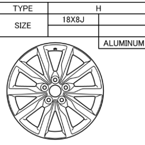 Toyota Corolla 2022-2025 Alloy Wheel