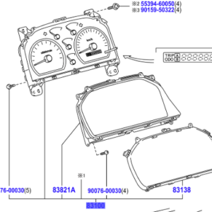 Toyota Land Cruiser 2007 Instrument Cluster