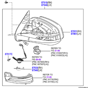 Toyota Hilux 2024-Present Door Mirror L/H