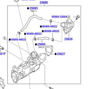 Toyota Avensis 2008-2018 EGR Valve and Cooler