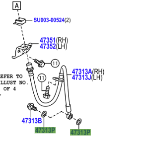 Toyota GT86 (2012-2016) Washer Front Brake Hose