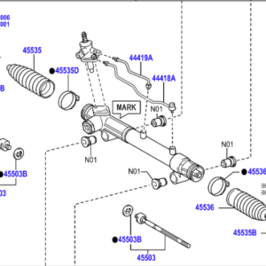 Toyota Hilux 2011-2015 Power Steering Rack
