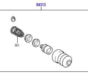 Toyota Celica 1999-2005 Clutch Slave Cylinder Repair Kit