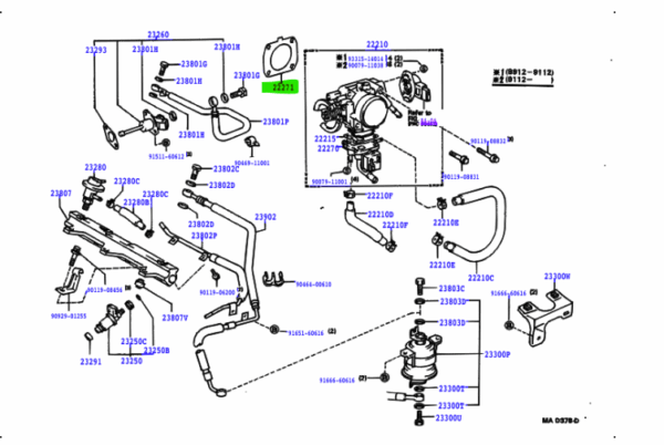 Toyota MR2 (1989-1999) Throttle Body Gasket - Image 2