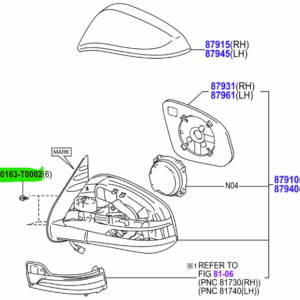 Toyota Hilux (2015-2020) Wing Mirror Retaining Screw (Individual)