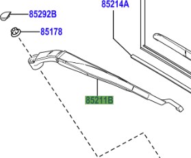 Toyota Corolla 2019 RH Wiper Arm