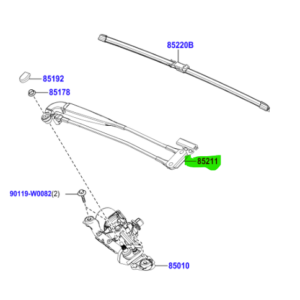 Toyota Aygo (2018-present) Wiper linkage / Arm