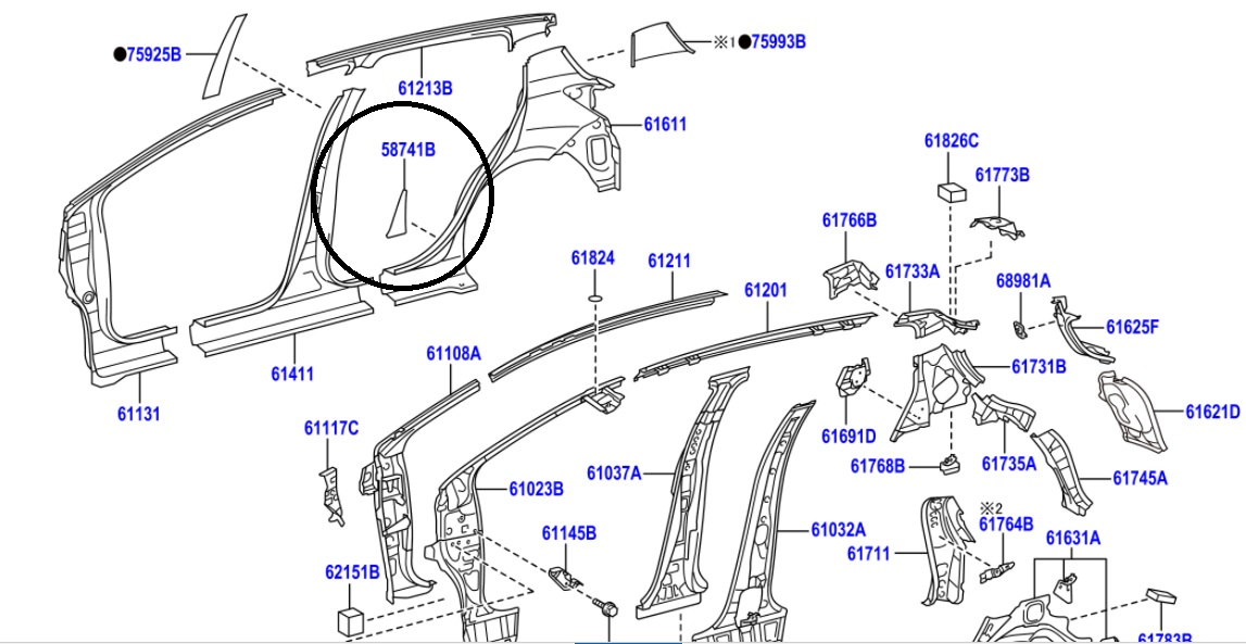 toyota yaris parts diagram
