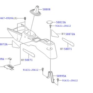 Toyota Yaris 2013-2020 Console Box Carpet