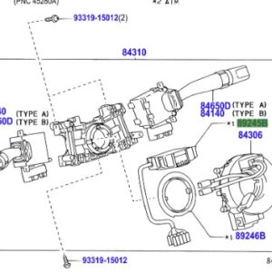 Toyota Land Cruiser 120 2002-2009 Steering Angle Sensor