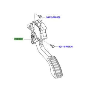Toyota Avensis 2008-2018 PEDAL ASSY ACCELERATOR