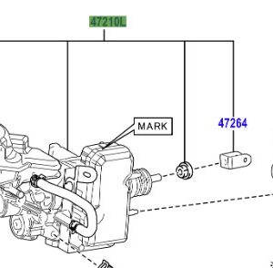 Toyota Prius 2016-2022 BRAKE BOOSTER ASSY W/MASTER CYLINDER