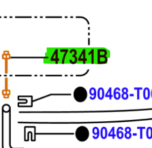Toyota Hilux (2014-2015) Tube Wheel Cylinder R/H Front