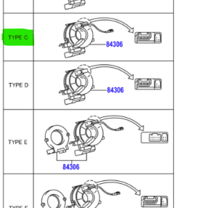 Toyota Hilux 2009-2011 Clock Spring (TYPE C)