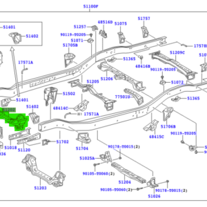 Toyota Hilux (2008-2011) Crossmember Frame Sub-Assy