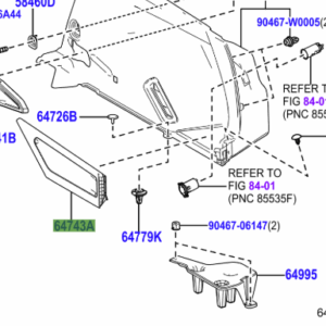 Toyota Corolla (2023 - Present) R/H Boot Deck lower trim (Black)