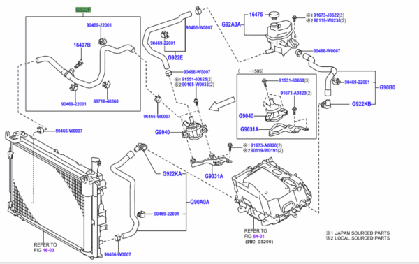 Toyota Yaris / Hybrid (FRP) (2014-2017) Inverter Water Pump Outlet Pipe - Image 2