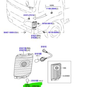 Toyota Dyna150 (2001-2021) Front Clearance Bulb Holder