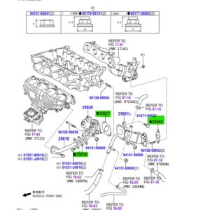Toyota Prius A (Alpha) EGR to cooler gaskets