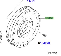 Toyota Avensis 2008-2018 FLYWHEEL ASSY W/DAMPER + 8 Bolts