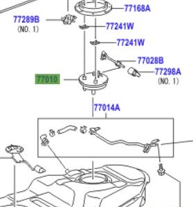 Toyota Rav4 2005-2015 TUBE ASSY FUEL TANK PUMP