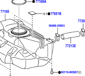 Toyota Aygo 2005-2014 Protector, Fuel Tank, Lower Center