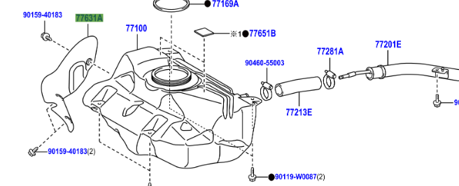 Toyota Aygo 2005-2014 Protector, Fuel Tank, Lower Center