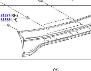 Toyota Yaris GR 2020- LAMP ASSY REAR