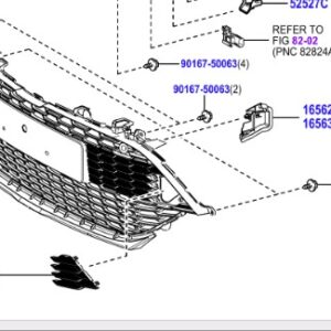 Toyota Corolla wagon (2019-Present) Front Bumper Grill  (NON GRS PACK)