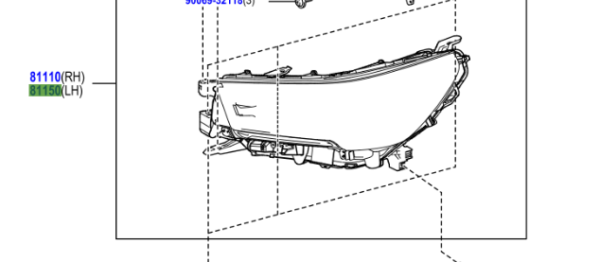 Toyota Hilux (2020-2021) Headlamp Assy / Headlamp LED