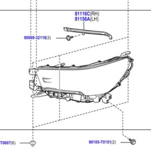 Toyota Hilux 2024-Present LH LED Headlamp