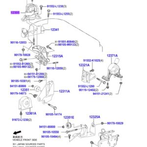 Toyota Rav4 (2012-2015) L/H Engine Mount