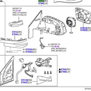 Toyota Rav4 2012-2019 RH Mirror Assembly