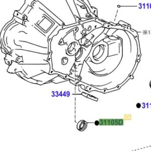 Toyota Auris 2007-2013 LH Drive Shaft Oil Seal
