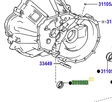 Toyota Auris 2007-2013 LH Drive Shaft Oil Seal