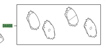 Toyota Rav4 2020-Present Front Brake Pads