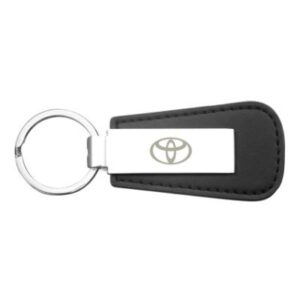 Toyota Black Leather Keyring
