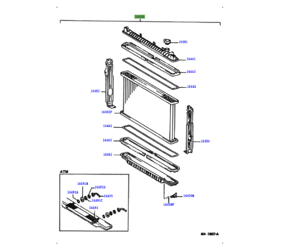 Toyota Land Cruiser (1990-1998) Radiator Unit - Image 2