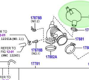 Toyota SIENNA 2010 - 2020 AIR INTAKE RESONATOR