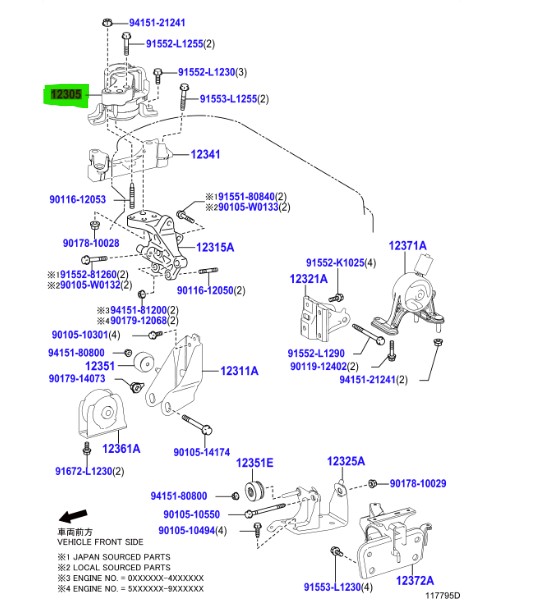 Toyota Rav4 (2012-2015) R/H Engine Mount - Image 2