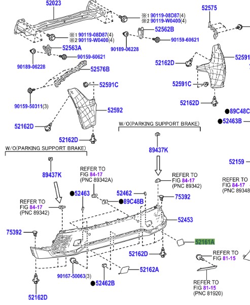 Toyota C-HR (2023-Present) R/H Rear Tow Eye Cover