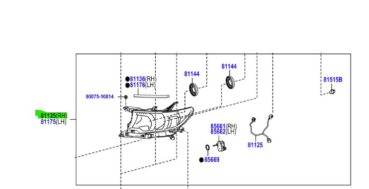 Toyota Land Cruiser (2017 - Present) R/H Headlight (Halogen) - Image 2
