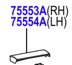 Toyota Rav4 2018-Present MOULDING ROOF LH